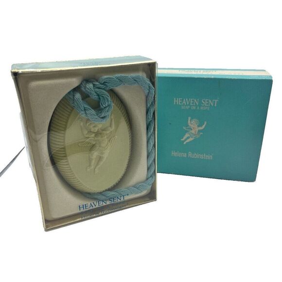 NIB Heaven Sent Soap on a Rope by Helena Rubinstein. 6 oz Factory Sealed READ - Picture 4 of 5